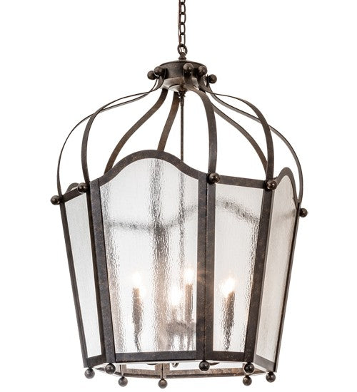 2nd Ave Lighting Citadel 32" Wide 6 Light Pendant in Golden Bronze Finish