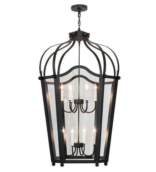 2nd Ave Lighting Citadel 33" Wide 10 LT Pendant in Textured Black