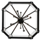 2nd Ave Lighting Citadel 33" Wide 10 LT Pendant in Textured Black