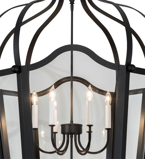 2nd Ave Lighting Citadel 33" Wide 10 LT Pendant in Textured Black