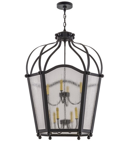 2nd Ave Lighting Citadel 33" Wide 10 LT Pendant in Textured Black Finish