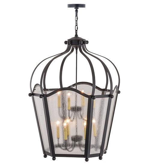2nd Ave Lighting Citadel 33" Wide 10 LT Pendant in Textured Black Finish