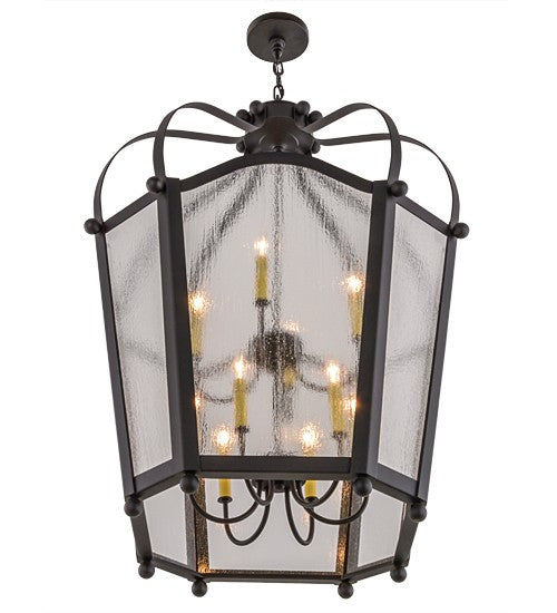 2nd Ave Lighting Citadel 33" Wide 10 LT Pendant in Textured Black Finish