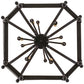 2nd Ave Lighting Citadel 33" Wide 10 LT Pendant in Textured Black Finish