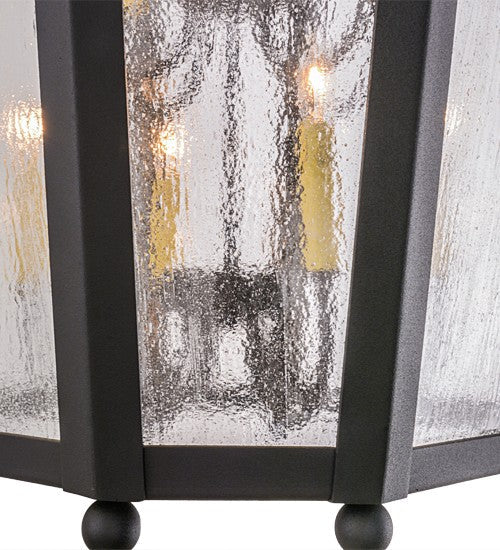2nd Ave Lighting Citadel 33" Wide 10 LT Pendant in Textured Black Finish