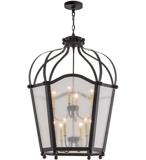 2nd Ave Lighting Citadel 33" Wide 10 LT Pendant in Textured Black Finish