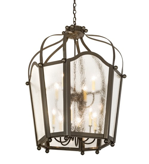 2nd Ave Lighting Citadel 33" Wide 10 Light Pendant in Timeless Bronze Finish