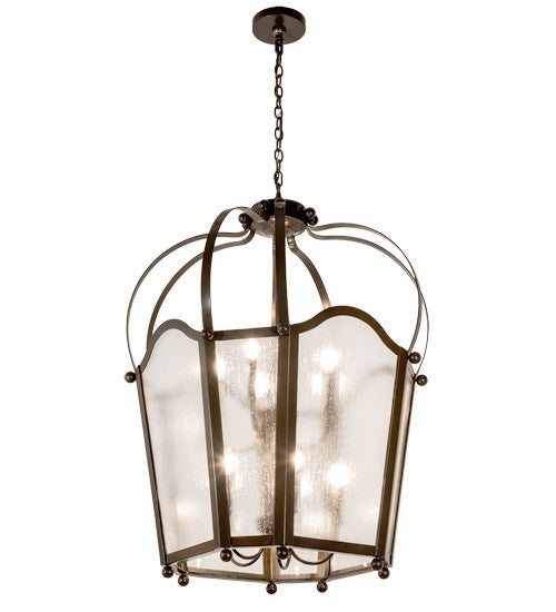 2nd Ave Lighting Citadel 33" Wide 10 Light Pendant in Timeless Bronze Finish