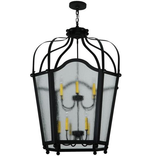 2nd Ave Lighting Citadel 34" Wide 12 Light Pendant in Blackwash Finish