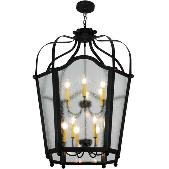 2nd Ave Lighting Citadel 34" Wide 12 Light Pendant in Blackwash Finish