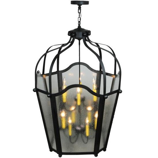2nd Ave Lighting Citadel 34" Wide 12 Light Pendant in Blackwash Finish