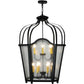 2nd Ave Lighting Citadel 34" Wide 12 Light Pendant in Blackwash Finish