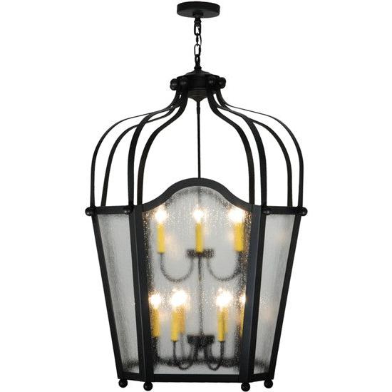 2nd Ave Lighting Citadel 34" Wide 12 Light Pendant in Blackwash Finish