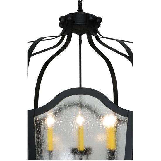 2nd Ave Lighting Citadel 34" Wide 12 Light Pendant in Blackwash Finish