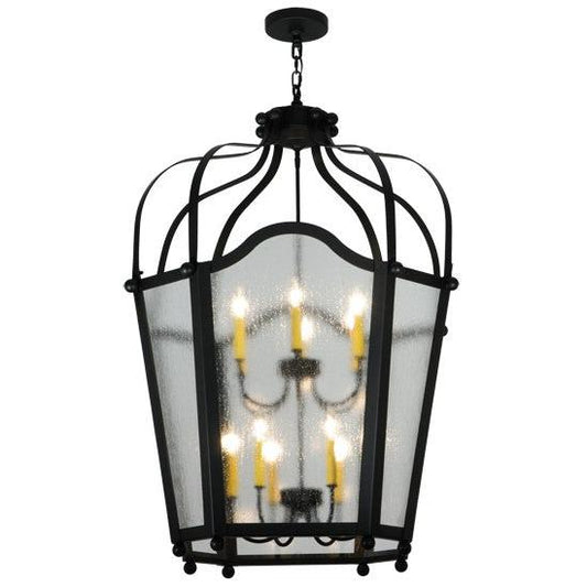 2nd Ave Lighting Citadel 34" Wide 12 Light Pendant in Blackwash Finish