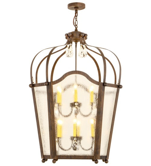 2nd Ave Lighting Citadel 34" Wide 12 Light Pendant in Classic Rust Finish