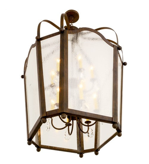 2nd Ave Lighting Citadel 34" Wide 12 Light Pendant in Classic Rust Finish