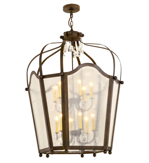 2nd Ave Lighting Citadel 34" Wide 12 Light Pendant in Classic Rust Finish