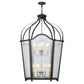 2nd Ave Lighting Citadel 42" 12-Light Rainstone Idalight Lens Oil Rubbed Bronze Pendant Light
