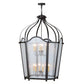2nd Ave Lighting Citadel 42" 12-Light Rainstone Idalight Lens Oil Rubbed Bronze Pendant Light