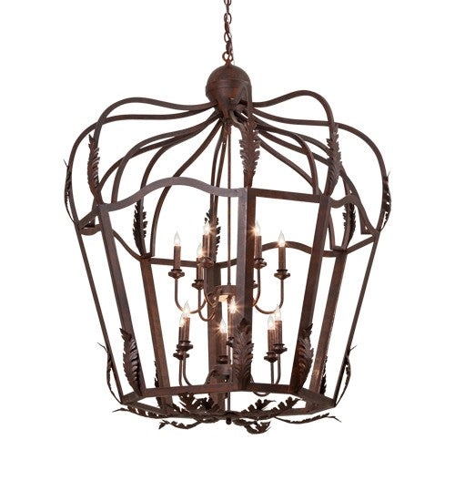 2nd Ave Lighting Citadel 43" Wide 12 Light Pendant in Textured Rusty Nail Finish