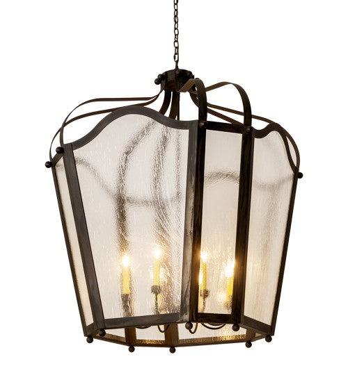 2nd Ave Lighting Citadel 48" Wide 8 LT Pendant in Costello Black
