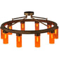 2nd Ave Lighting Clark 48" 10 LT Semi-Flushmount in Antique Copper Finish