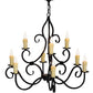 2nd Ave Lighting Clayton 36" Wide 9 Light Chandelier in Blackwash Finish