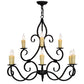 2nd Ave Lighting Clayton 36" Wide 9 Light Chandelier in Blackwash Finish