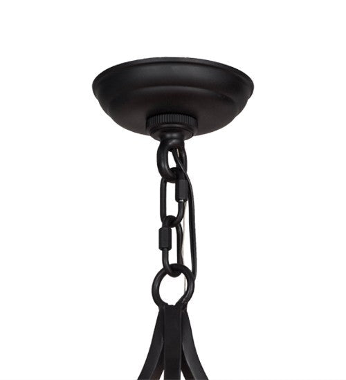 2nd Ave Lighting Clayton 36" Wide 9 Light Chandelier in Blackwash Finish