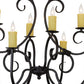 2nd Ave Lighting Clifton 48" Long 10 LT Chandelier in Blackwash Finish