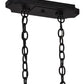 2nd Ave Lighting Clifton 48" Long 10 LT Chandelier in Blackwash Finish
