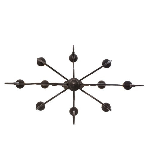 2nd Ave Lighting Clifton 48" Long 10 LT Oblong Chandelier in Cajun Spice Finish