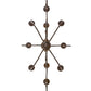 2nd Ave Lighting Clifton 48" Long 10 LT Oblong Chandelier in Classic Rust Finish