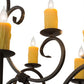 2nd Ave Lighting Clifton 48" Long 10 Light Oblong Chandelier in Timeless Bronze Finish