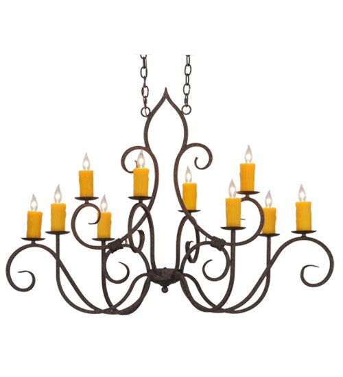 2nd Ave Lighting Clifton 48" Wide Oval Chandelier in Coffee Bean Finish