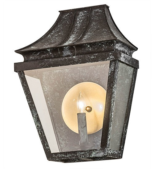 2nd Ave Lighting Coach 12.5" Wide Darien Wall Sconce in Craftsman Verdigris Finish