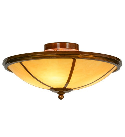 2nd Ave Lighting Commerce 20" Semi-Flushmount in Transparent Copper Finish