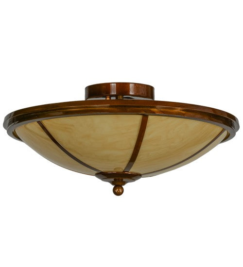 2nd Ave Lighting Commerce 20" Semi-Flushmount in Transparent Copper Finish
