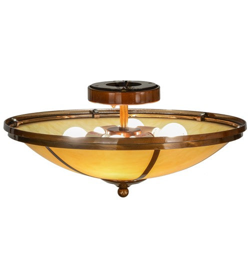 2nd Ave Lighting Commerce 20" Semi-Flushmount in Transparent Copper Finish