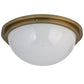 2nd Ave Lighting Commerce 25" Flushmount in Buttered Brass Finish