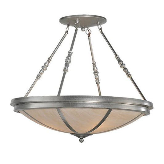 2nd Ave Lighting Commerce 30" Fleshtone Idalight Nickel Semi-Flush Mount Lighting
