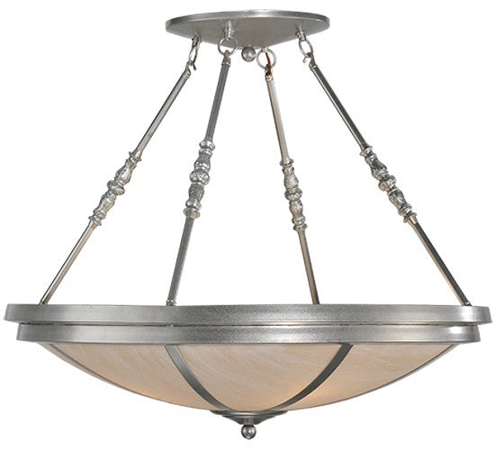 2nd Ave Lighting Commerce 30" Nickel Semi-Flushmount Lighting