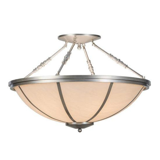 2nd Ave Lighting Commerce 35" Semi-Flushmount in Nickel Finish