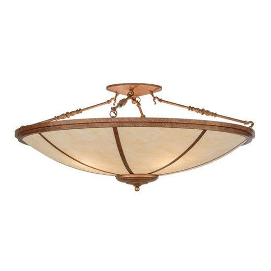 2nd Ave Lighting Commerce 45" Semi-Flushmount With Autumn Leaf Finish