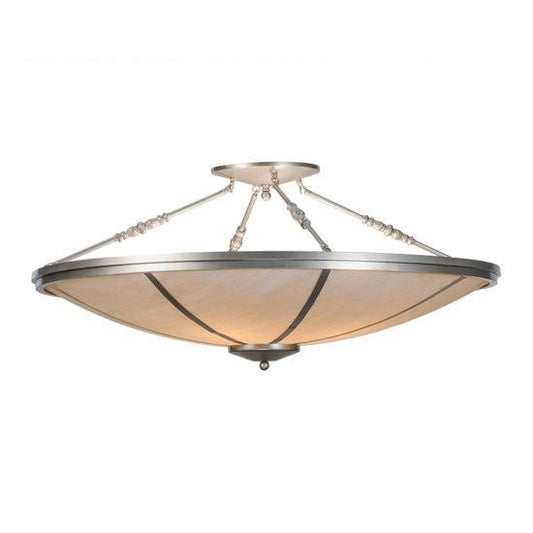 2nd Ave Lighting Commerce 45" Semi-Flushmount in Nickel Finish