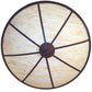 2nd Ave Lighting Commerce 46" 4-Light Travertine Idalight Diffuser Cafe Noir Semi-Flush Mount Lighting