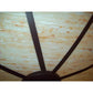 2nd Ave Lighting Commerce 46" 4-Light Travertine Idalight Diffuser Cafe Noir Semi-Flush Mount Lighting