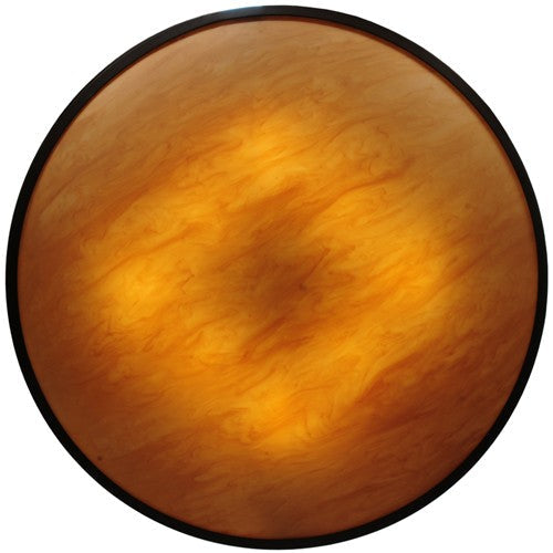 2nd Ave Lighting Commerce 48" Amber Quartz Lens Cafe Noir Inverted Pendant Light