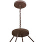 2nd Ave Lighting Commerce 48" Amber Quartz Lens Cafe Noir Inverted Pendant Light